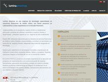 Tablet Screenshot of luminaamericas.com